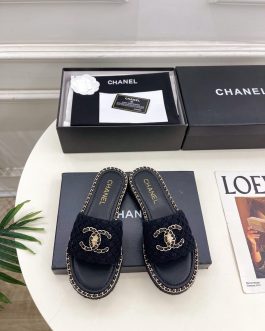 Chanel Buty, sandaly klapki, skora