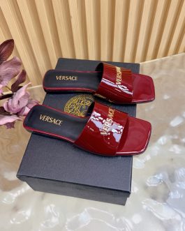 Versace Buty, sandaly klapki, skora