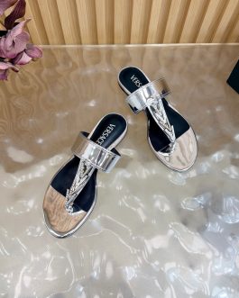 Versace Buty, sandaly klapki, skora