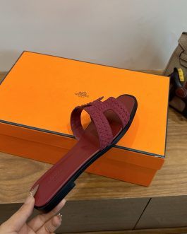 Hermes Buty, sandaly klapki, skora