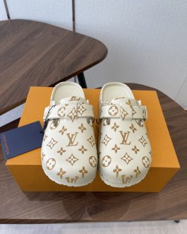 Louis Vuitton Buty, sandaly klapki, skora