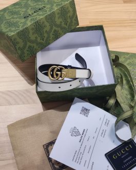 Pasek firmowy męski, damski, skóra Gucci