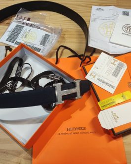 Pasek firmowy męski, damski, skóra Hermes