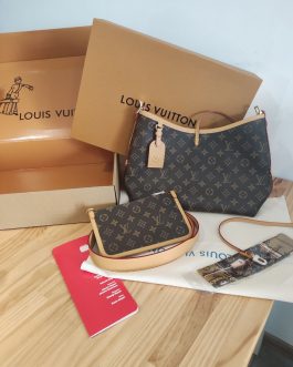 Torebka damska elegancka Louis Vuitton Caryall, skora