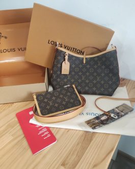 Torebka damska elegancka Louis Vuitton Caryall, skora