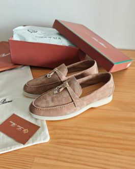 Loro Piana mokasyny, espadryle baleriny, skora