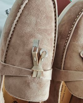 Loro Piana mokasyny, espadryle baleriny, skora