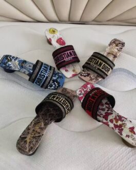 Dior Buty, sandaly klapki, skora