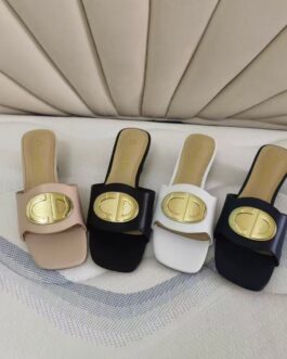 Dior Buty, sandaly klapki, skora