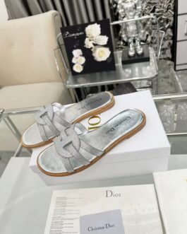 Dior Buty, sandaly klapki, skora