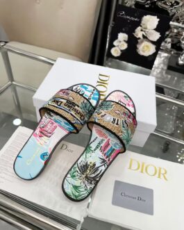Dior Buty, sandaly klapki, skora