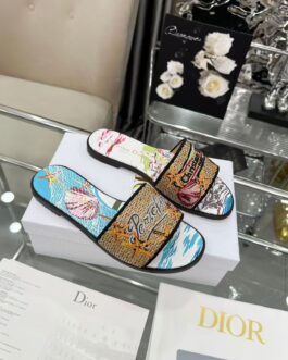 Dior Buty, sandaly klapki, skora