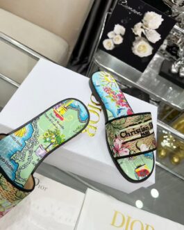 Dior Buty, sandaly klapki, skora