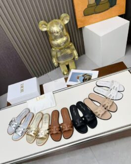 Dior Buty, sandaly klapki, skora