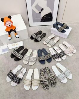 Dior Buty, sandaly klapki, skora