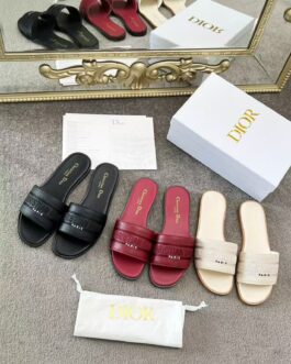 Dior Buty, sandaly klapki, skora