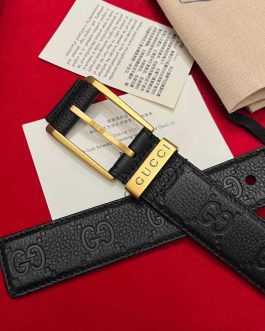 Pasek firmowy męski, damski, skóra Gucci