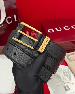 Pasek firmowy męski, damski, skóra Gucci