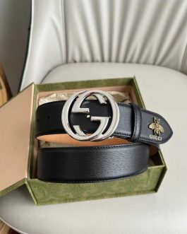 Pasek firmowy męski, damski, skóra Gucci