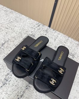 Chanel Buty, sandaly klapki, skora