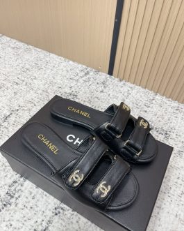 Chanel Buty, sandaly klapki, skora