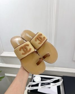 Chanel Buty, sandaly klapki, skora