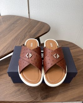 Dior Buty, sandaly klapki, skora