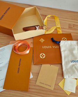 Pasek firmowy męski, damski, skóra Louis Vuitton