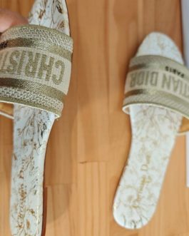 Dior Buty, sandaly klapki, skora