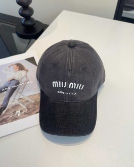 Miu Miu Męska Damska czapka z daszkiem bejsbolówka