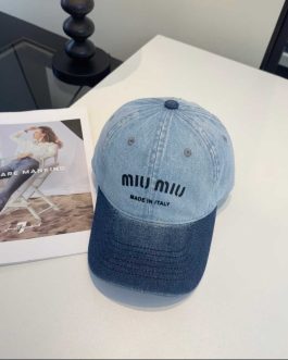 Miu Miu Męska Damska czapka z daszkiem bejsbolówka