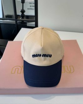 Miu Miu Męska Damska czapka z daszkiem bejsbolówka