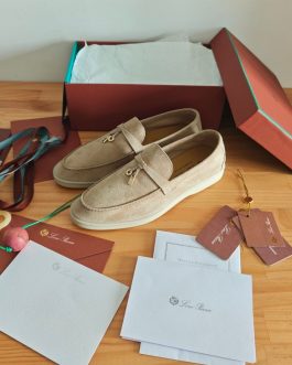 Loro Piana mokasyny, espadryle baleriny, skora