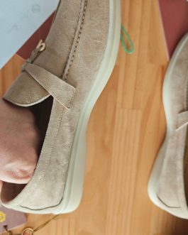 Loro Piana mokasyny, espadryle baleriny, skora
